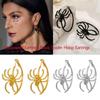 Halloween Jewelry Spider Earrings Gold Color Hoop Dangle Earrings New Halloween Earrings
