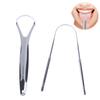 2 Pcs Tongue Scraper Stainless Steel Tongue Cleaner Bad Breath Removal Oral Care Tools