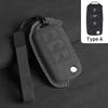 Suede Car Flip Key Case Cover for VW Volkswagen Golf 7 MK7 Tiguan MK2 T-roc T-cross Skoda Octavia Kodiaq Karoq Seat Ateca Leon