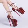22CM High Heel Pumps Women's Shoes Summer Sandals Stiletto Peep Toe Pole Dance Shoes Plus Size