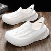 Hole Shoes for Women Do Not Stink Outside, Thick Soles of Feet Are Non-slip, Breathable, Heightening, Lightweight and Cool Slippers