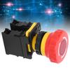 Emergency Stop Button Rotary Switch Manual Tools Industrial Hardware Red 10A 600V