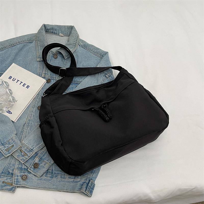 Женская большая сумка большой емкости, однотонная сумка через плечо, сумка для пельменей