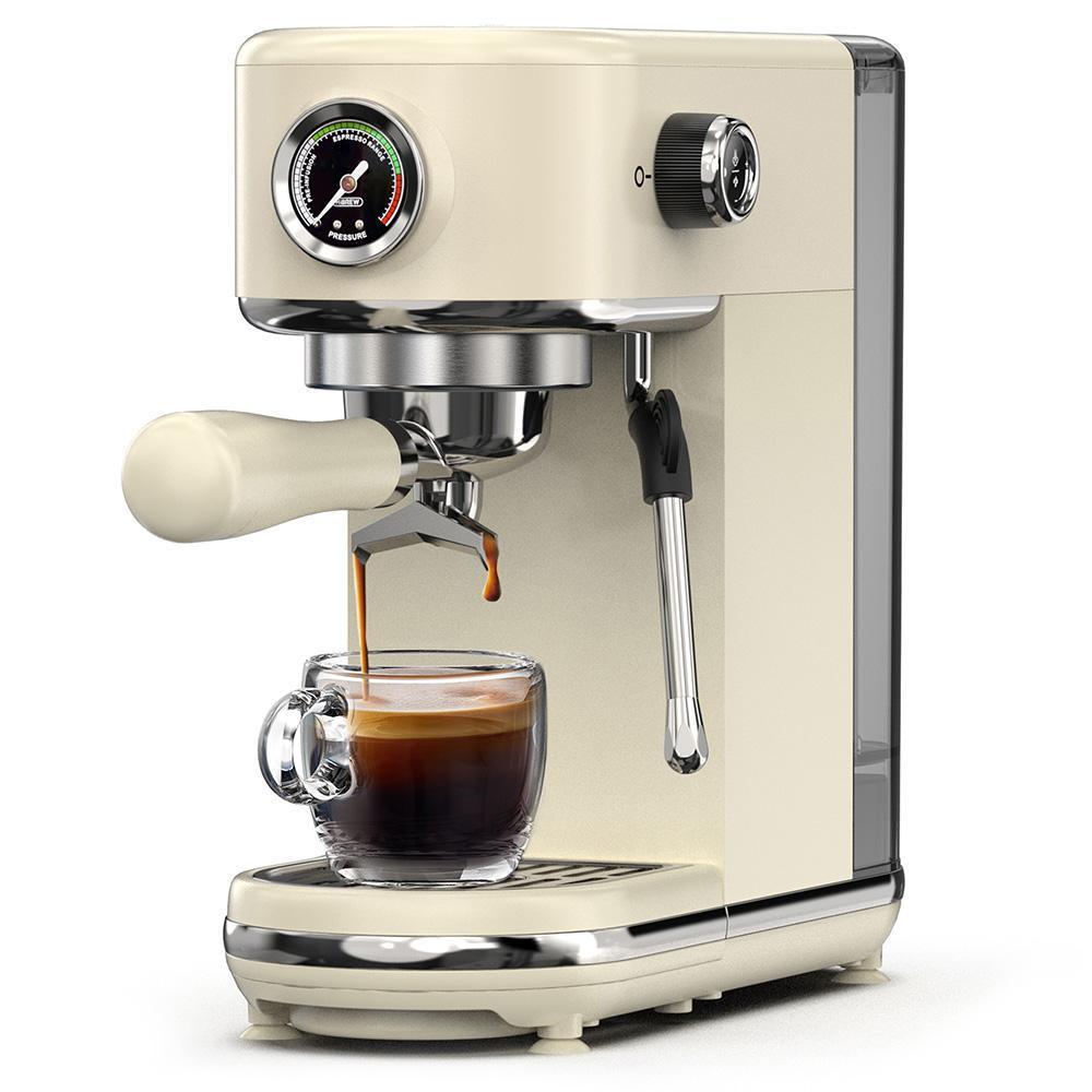 New HiBREW H10B Espresso Coffee Machine, 20Bar Extraction Pressure, Semi-Automatic, Adjustable Temperature & Cup Volume