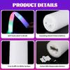 5Pcs LED Glow Sticks Bulk Colorful RGB Glow Foam Stick Cheer Tube Dark Light for Xmas Birthday Wedding Party Supplies