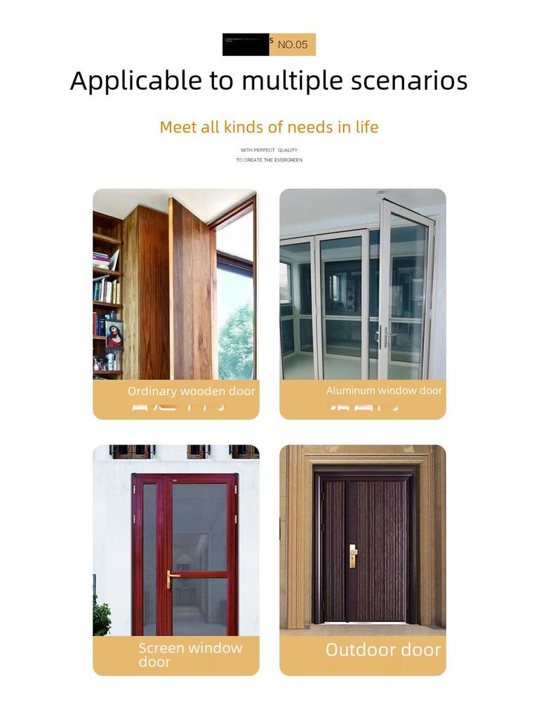 Automatic Silent Pneumatic Door Closer for Wooden Doors