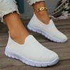 Summer Sneakers Slip On Flat Shoe Women'S Fashion Casual Loafers Walking Shoe Outdoor Mesh Soft Bottom Sports