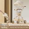 Dual-Mode Lightweight Baby Stroller: Sit-and-Lie Two-Way Push with High Landscape Design