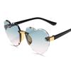 Child Rimless Frame Sunglasses Children Kids Gray Pink Red Lens Fashion Uv400 Protection Eyewear