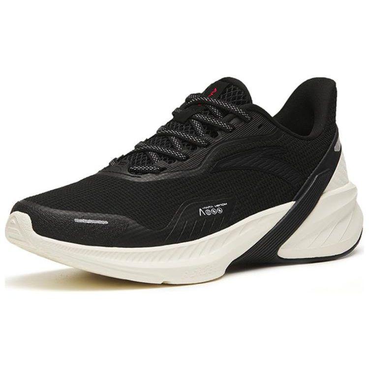 Anta Duci 4 Non-Slip Lightweight Low-Top Running Shoes Women Sneakers Black White 122315520-1