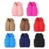 3-10 Years Kids Sleeveless Down Jackets Winter Warm Zipper Vest