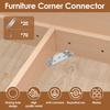 20/50Pcs Furniture Corner Connector Stainless Steel Corne Bracket Universal Triangle Corner Brace with Screw Angle Brackets