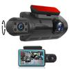 Front Car 3 Inch Driving Recorder High Definition Dual Lens Double Recording 360 Degree Car Camera 1080P