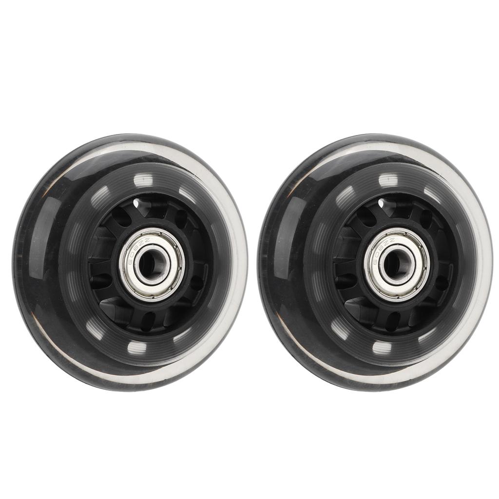 2pcs Skate Wheels Low Noise 608 Bearing Skates Inline Skating Replacement Wheels with Bearings for Indoor Outdoor