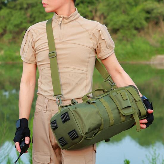 Fishing Backpack with Rod Holder Large Capacity Waterproof Oxford Cloth Outdoor Camping Hiking Hunting Fishing Gear Accessories Storage Bag