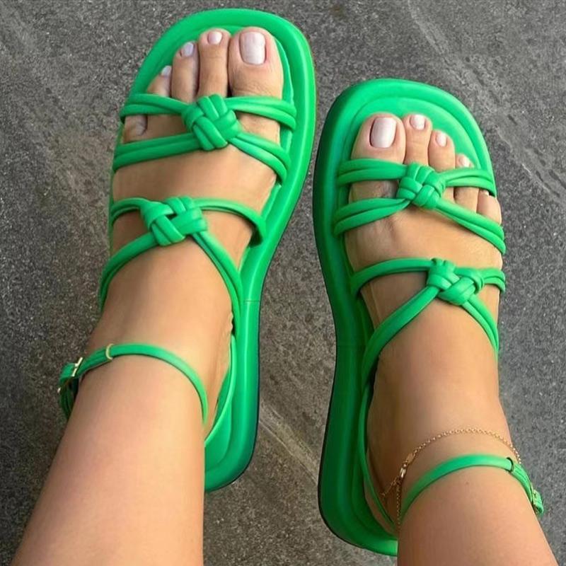 Mujer Flat Heeled Sandals Women Bohemian Platform Sandalias Female Women Sandals Ankle Strap Heels Sandals For Summer Shoes