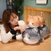 Cute Cute Pet Lying Down Cat Throw Pillow Plush Toy Striped Tabby Orange Tabby Cat Doll Girl Soothing Rag Doll