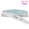 Nail Files Buffer Emery Board Sandpaper 80/100/150/180/240 Grit for Manicure Strong Thick Sanding Half Moon Lime Nail File Tools