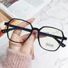 Transparent Glasses, No Degree of Myopia, Anti-blue Light, Big Face, Slimming, Plain Mirrors, Women's New Trendy Glasses Frame Artifact