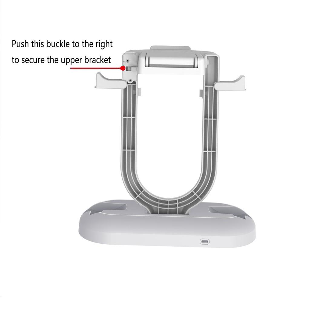 Handle Charging Base for PS VR2, Charging Display Stand with Storage Glasses Holder, Charging Station