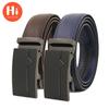 Hi Men's Leather Belt Luxury Designer Belts Men High Quality Male Metal Buckle Belt