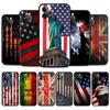 America USA Flag Cell Phone Case for iPhone 11 Pro 12 13 Mini XR X 7 8 6 6S Plus XS Max 5 5S SE 2020 Mobile Phones Cover