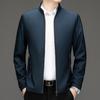 New Spring and Autumn Men's Executive Jacket Business Small Stand Collar Young and Middle-aged Casual Dad Wear