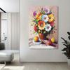 Classical Retro Flowers Oil Painting Nordic Beautiful Floral Wall Art Poster Canvas Print Hallway Picture Room Home Decor