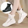 Winter Women Shoes  New Flat Casual White Plus Velvet High Women 'S Snow Boots Warm Plush Ankle Boots Female Cotton Shoes