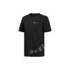 Logo Letter Print Round Neck Short Sleeve T-Shirt Men Tops Black GL3221