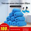 Non-Slip Waterproof Disposable Shoe Covers: Thick, Wear-Resistant Non-Woven Fabric for Indoor Use and Dust-Free Workshops