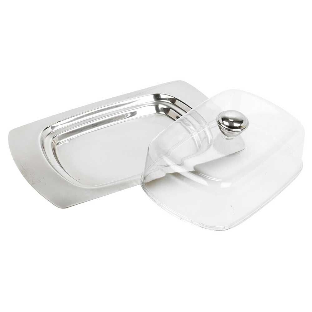 Stainless Steel Butter Tray Sealing Cheese Storage Keeper Butter Dish With Lid Kitchen Dinnerware