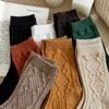 Winter Cashmere Wool Woman Socks Solid Japanese Style Long Socks Women Girls Thermal Streetwear Crew Sock
