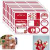 10PC Xmas Christmas Sticker Seal Sticker Self-adhesive Box Labels To From Christmas Gift Bag
