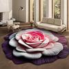 Irregular Floral 3D Diatomaceous Earth Bathroom Mat – Water Absorbent, Non-Slip, Quick-Drying.