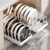 Adjustable Kitchen Pot and Lid Storage Rack