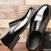 Business Men's Leather Shoes Fashion New Formal Shoe Black Round Toe Work Shoes Versatile Comfortable Male Flats  Homme