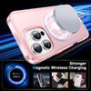 For iPhone 16 Pro Case Frosted TPU+PC Phone Cover with Magnetic Kickstand PET Screen Protector Compatible with MagSafe