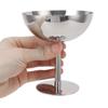 Ice Cream Goblet Stainless Steel Food Grade Dishwasher Safe Stable Champagne Goblet for Party