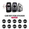 14mm Car Key Emblem Stickers Auto Control Key Logo Accessories For Ceed Sorento Sportage Niro Optima Picanto Rio Morning Forte K8