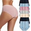 Women's Cotton Underwear High Waisted Tummy Control Full Coverage Panties Ladies Soft Stretch Briefs