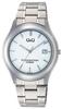 Watch Analog 10 Year Battery Life Waterproof Date Metal Band White [Citizen Q&Q] W476-201 Men's