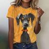 Funny Animal Graphic Women's T Shirts Causal Short Sleeve Top Women Kawaii Fashion Oversized Female Clothing Ladies Summer Tees