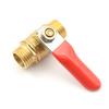 G1/4 Pipe Male To Male Thread Brass Ball Valve Hose Connector Switch