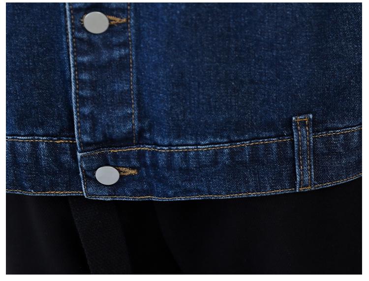 2024 Женская джинсовая куртка свободного кроя — весна и осень в стиле Гонконга