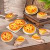 10Pcs Cute Simulation Pizza Food Dollhouse Toys Miniature Models Ornaments Decor Diy Resin Accessories Kids Play House Toys Gift