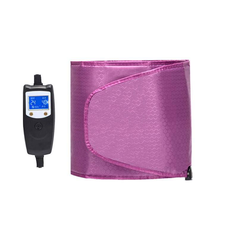 Electric Sauna Heating Belt Slimming Waist Warm Vibration Weight Loss Beauty Far Infrared Belly Trimmer Back Pain Relief Tool