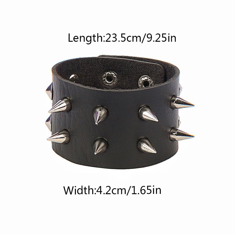 Women/Men Men Women Leather Wristband Men Women Gift Punk Style Leather Bracelet Cosplay Jewelry