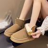 Comfortable Winter Plus Velvet Warm Snow Boots Fashionable New Suede Thick-soled Non-slip Casual Walking Boots for Women