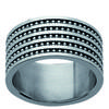Silver 'Choreography' Steel Ring - 12 Mm